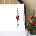 Poinsettia Pillowcases - 2 Standard Size (20" x 30")