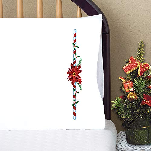 Poinsettia Pillowcases - 2 Standard Size (20" x 30")