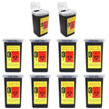 10 Pack Sharps Container Blade Disposal Containers Tattoo Syringe Needle Trash Can Case Barber Razor Storage Dispenser Biohazard Infectious Waste Case for Home Professional Use (10PCS) - color: 10PCS