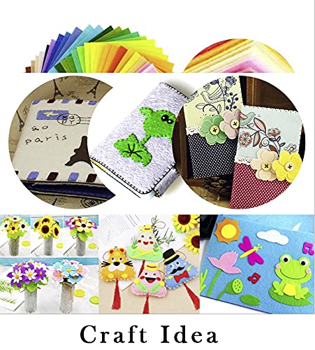 YYCRAFT Craft Soft Felt Sheets 9 Inch X 12 Inch - 24 Pack, Off White - color: Off White