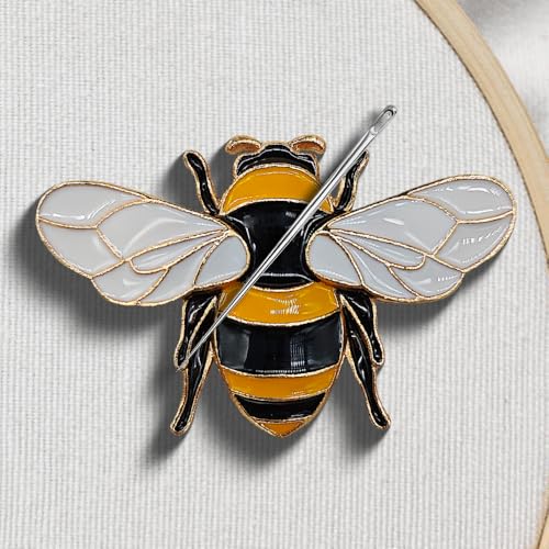 Needle Minder Magnet, Magnetic Needle Minder, Needle Minders Magnetic Cross Stitch Accessories, Magnetic Needle Holder, Life Tree, Butterfly, Cats, Owl, Heart (Bee) - size: Bee