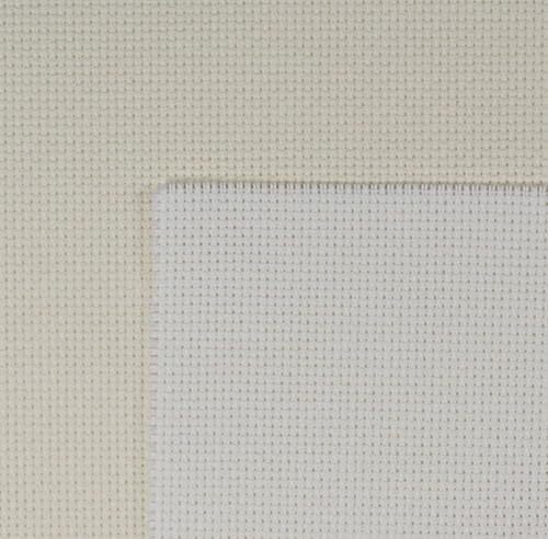 KCS 2 pc of 15" x 18"(38cmx45cm) 18 Count Cross Stitch Cotton Aida Cloth Needlework Fabric Box (Antique White+Cream, 18CT) - color: Antique White+cream, size: 18CT