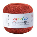 golo Crochet Thread Size 20 Yarn for Hand Knitting Tatting Yarn 628 - color: 628 Red Brown