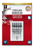 Organ Anti-Glue Super NonStick Embroidery Sewing Machine Needles – Size 75/11