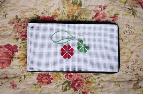 Needlepoint Preassembled Blank Canvas Purse, White