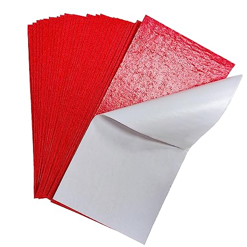 Jtnohx Self Adhesive Felt Sheets Adhesive Backed Felt Fabric Red 33Pcs - color: Red
