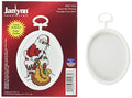 Janlynn Mini Counted Cross Stitch Kit 2.75" Oval - Down The Chimney (18 Count)