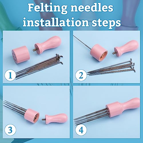 IMZAY Needle Felting Tools, 3 Size 60 Pcs Needle Felting Needles - color: Multicolor03-63Pcs