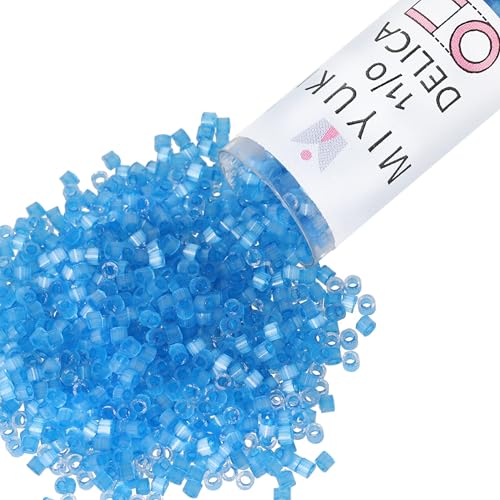 Miyuki Delica Seed Beads - color: DB1860 - Silk Inside Dyed Delphinium