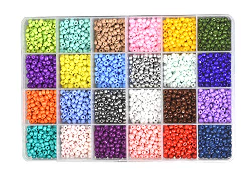 Mandala Crafts 4mm Multicolor Combo Round 6/0 Glass Seed Beads for Beadwork - color: Multicolor Combo, size: 6/0