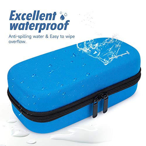 YOUSHARES Insulin Cooler Travel Case - EVA Protective Diabetic Medication Cooling Bag, Refrigerated Insulated Storage Kit for Insulin Pen and Diabetes Supplies with 3 TSA Approved Ice Packs - color: Y2_EVA blue