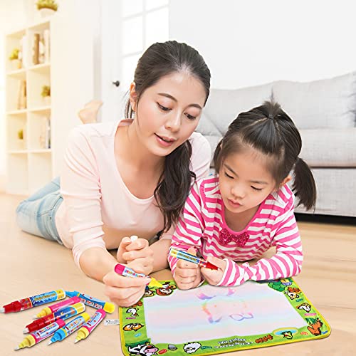 Tenare 10 Pcs Water Doodle Pens for Kids Water Mat Water Book, Refill Pens