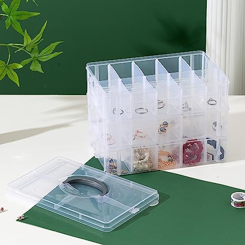 Gagee 3-Tier Craft Storage Organizer, Clear - color: Clear, size: 3