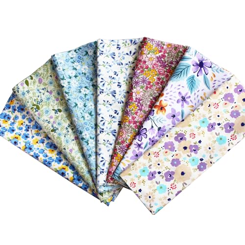 42-10" Quilting Cotton Fabric Bundles Printed Floral Craft Fabric Precut 100% Cotton Layer Cake Fabrics Quilting Squares for Any DIY Sewing Crafts(Fresh Style) - color: Color-2