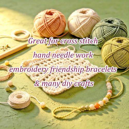 Soft 48 Colors Crochet Thread Double Mercerized Egyptian Long Staple Cotton Pearl Thread Ball 48 Pack,100% Cotton (Vintage Morandi) - color: 48 Vintage Morandi