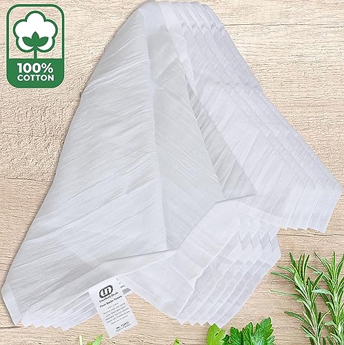 Flour Sack Kitchen Towels (White,12 Pack) 100% Cotton,28x28 Inch Cloth Napkin, Bread wrapper, Cheesecloth, Multi Purpose Kitchen Dish Towels,Bar Towels, Extremely Absorbent & Sturdy By Excellent Deals