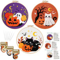 Nuberlic 3 Pack Halloween Embroidery Kit for Beginner Adults - color: Halloween