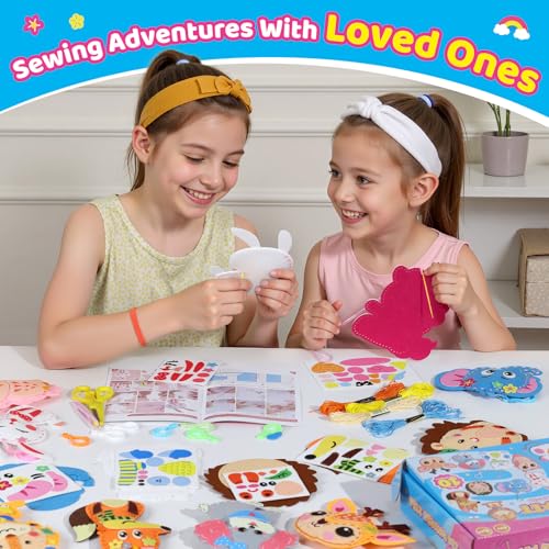 Sewing Kit for Kids, 10 Easy DIY Project of Stuffed Animal with Instruction - color: animal dolls felt sewing kits