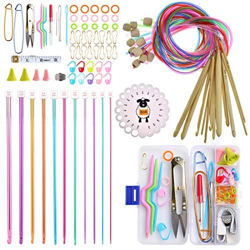 Coopay Complete Tunisian Crochet Hooks Set, Knitting & Crochet Supplies - color: Tunisian Mixed Set With Accessories