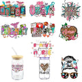 10 Pcs Nurse UV DTF Cup Wrap Nurse Daily UV DTF Decals Waterproof Hospital Personalized Uvdtf Cup Wraps Nurse Gifts Cup Decals for Glass Ready to Press - style: D012