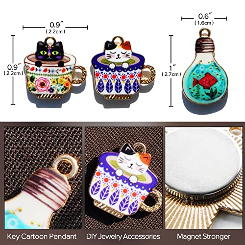 Cute Cat Magnetic Needle Keeper - Cross Stitch, Sewing, Embroidery & Needlework Storage - 29-Needle Gift for Cross Stitch Lover