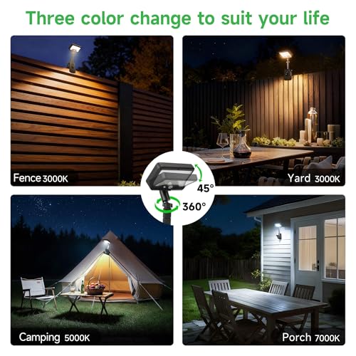 Clip On Solar Motion Lights Outdoor, 600LM, 1 Pack, Black - color: Clip-On, size: 1-Pcs