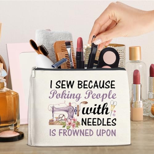 Sewing Gifts Makeup Bag for Quilters Women Sewing Lovers - color: Multicolor A