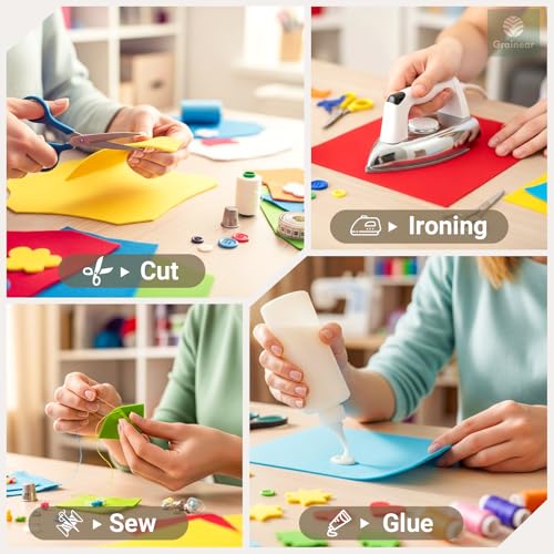 Nude Tones Soft Felt Sheets for Crafts, 9" x 12", 1.6mm Thick, 6 Pcs - color: Nude Tones