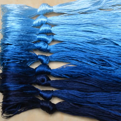 100% Mulberry Silk Embroidery Thread 10 Colors 22m Each (56) - color: 56