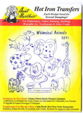Whimsical Animals Aunt Martha's Hot Iron Embroidery Transfer