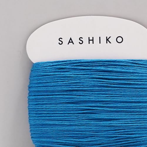 DARUMA Sashiko Thread Card Rolls Set of 3 (32.8 Yards x3) - Sewing & Embroidery, Includes Instruction Manual and Gift Packaging (Thick, Blue) - color: Blue, style: Thick