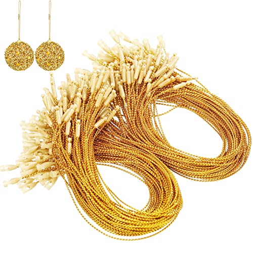 Shappy 400 Pcs Christmas Ornament Hooks Hangers, Gold, 400 Pieces - color: Gold