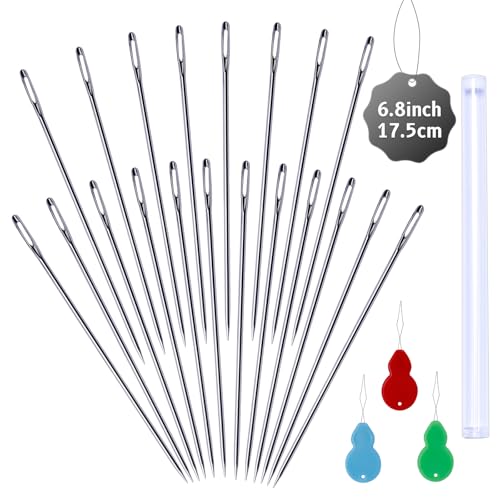 6.8 in Long Sewing Needles Large Eye Long Needles for Crafts Long Needles - style: 1 Size