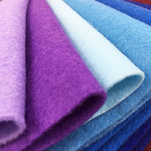 24pcs Thick 1.4mm Soft Felt Fabric Sheet Assorted Color Felt Pack DIY Craft Sewing Squares Nonwoven Patchwork (20 * 30cm) - size: 20*30cm