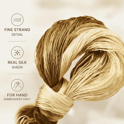Mulberry Silk Floss Embroidery Thread Floss-Cross Stitch Threads China Silk Woven Jewelry Threads DIY Sewing Kits (54) - color: 54