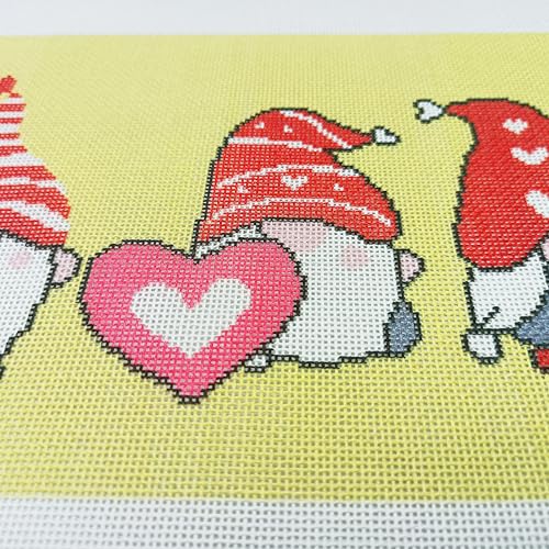 Howie's Needlepoint Needlepoint Canvas, 18CT Embroidery Stamped Patterns for Beginners or Advance, Printed Canvas(Love,6x11inch) - color: LOVE