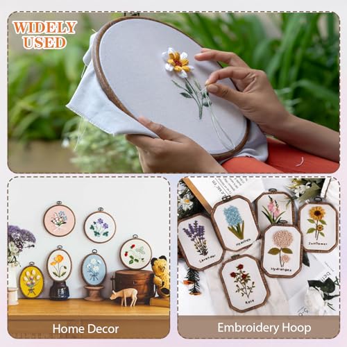 9Pcs Embroidery Hoops,Cross Stitch Frame for Display,Nurge Embroidery Frame