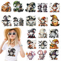 Dazoratix Halloween Gnome Iron on Transfers - 20 Sheets Funny DTF Ready to Press Heat Patches Ghost Pumpkin Vinyl Stickers Decals for T Shirts Clothes Clothing DIY Crafts Bag Hat Appliques Decorations - style: Halloween Gnome