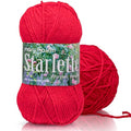 Mary Maxim Starlette Yarn, Soft Acrylic Yarn, 3.5 OZ, 180 Yards, Cardinal - color: Cardinal