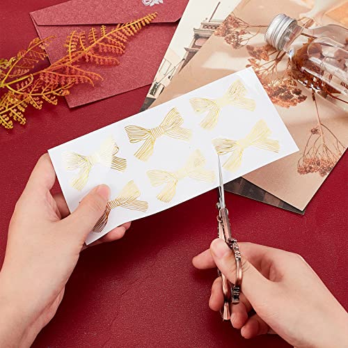 SUNNYCLUE 1Set 4.7Inch Stainless Steel Embroidery Scissors Butterfly Pattern Vintage Style Pointed Tip Sewing Shears for Papercraft Crochet Cross Stitch Knitting Scissors Red Copper Printed Package - color: Red Copper-1pc-butterfly Scissors