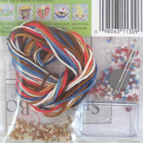 Root Beer Float Beaded Counted Cross Stitch Ornament Kit Mill Hill 2009 Spring Bouquet MH18-9101