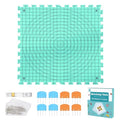 Yarniss Blocking Mat for Knitting & Crochet, Grid Mat w/T-Pin 12.6" x 12.6" - color: Blue