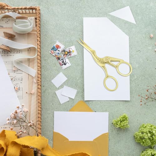 Golden Stork Embroidery Scissors Stainless Steel Sharp Tip Sewing Scissors for Everyday Use, Art Work, Needlework (1 Pcs 4.5Inch) - style: 1 Pcs 4.5Inch