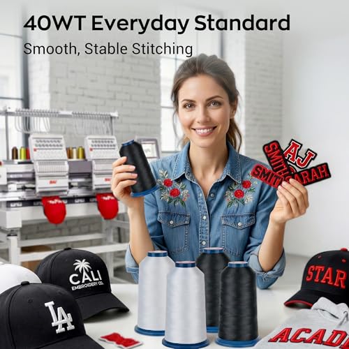 Poolin 4000M Machine Embroidery Thread Set - Skin Tones & Warm Neutrals - color: 4Light