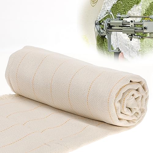 80×40in Durable Yet Forgiving Overlocking Tufting Cloth with Marked Line - size: 80 × 40 inch
