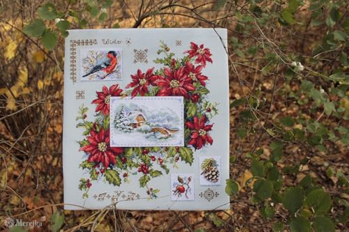 Cross-Stitch Winter Sampler Kit by Merejka