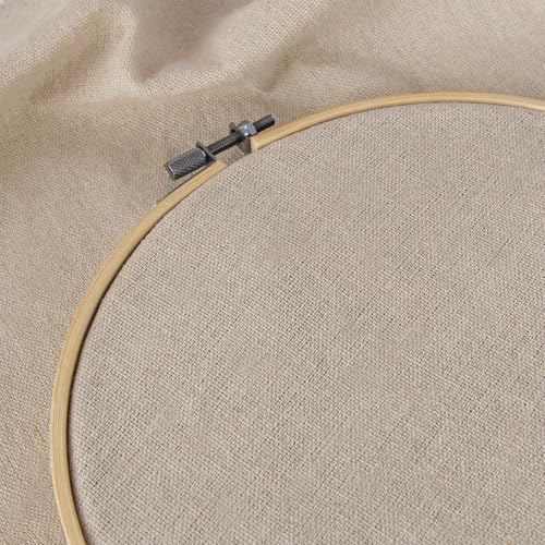 Nature Linen Needlework Fabric 20 by 62-Inch Embroidery Natural Color - color: Natural Color