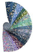 100% Cotton Jelly Roll Fabric Strips for Quilting and Sewing -Cool - color: Cool