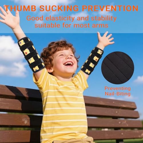2PCS Thumb Sucking Guard, Thumb Guard for Thumb Sucking(Yellow Ball) - color: Yellow Balls