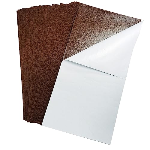 Jtnohx Self Adhesive Felt Sheets Adhesive Backed Felt Fabric Brown 4"x8" - color: Brown